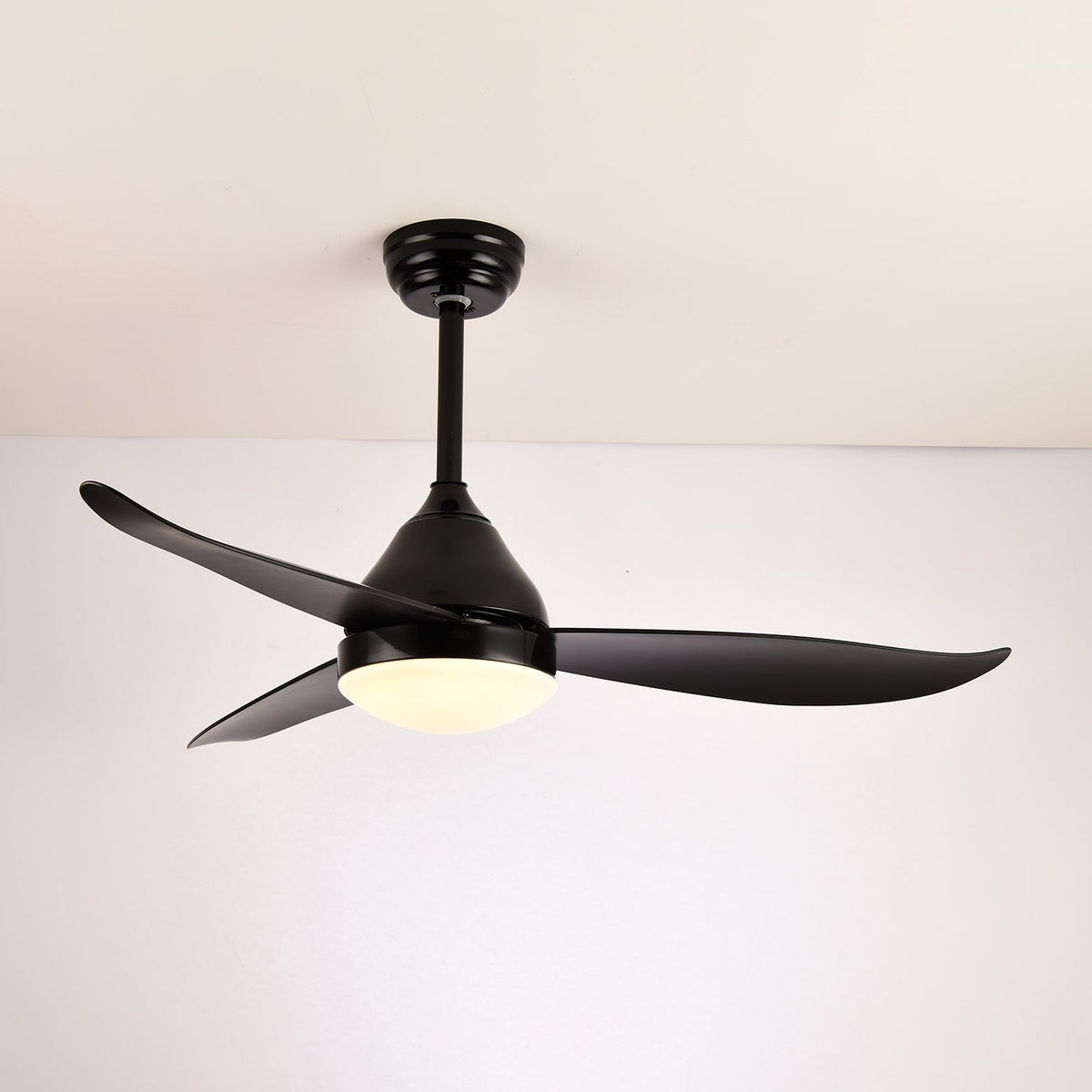 Fia ventilador de techo con luz moderno de madera