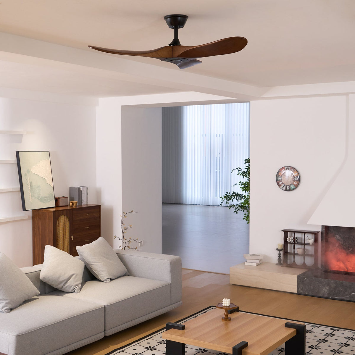Aviona Ventilador de techo con madera