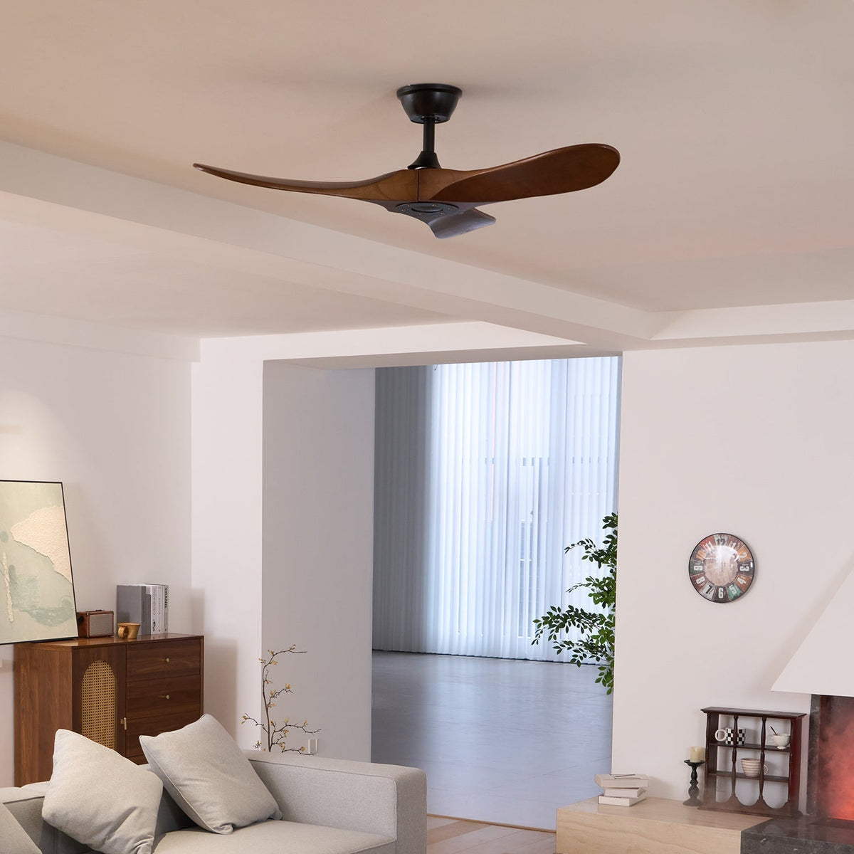 Aviona Ventilador de techo con madera