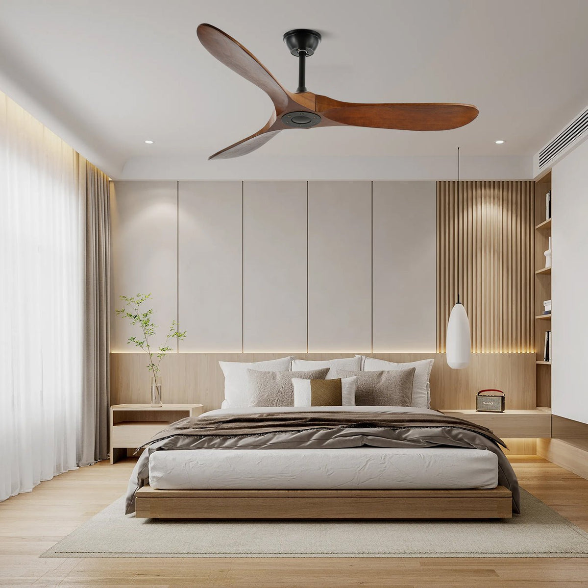 Aviona Ventilador de techo con madera