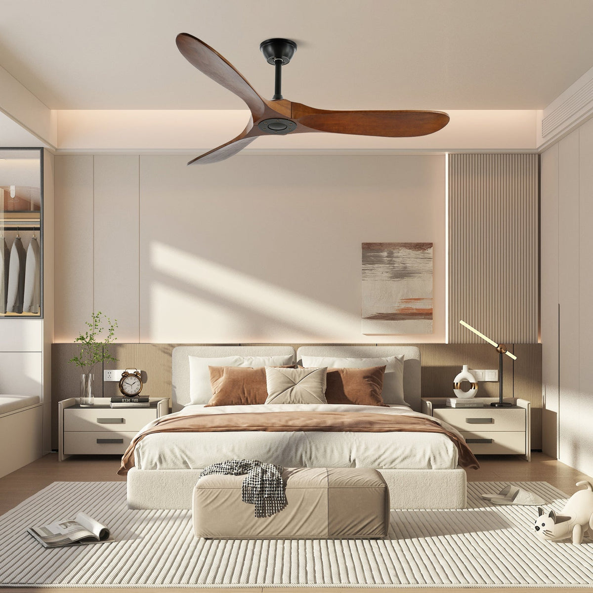 Aviona Ventilador de techo con madera