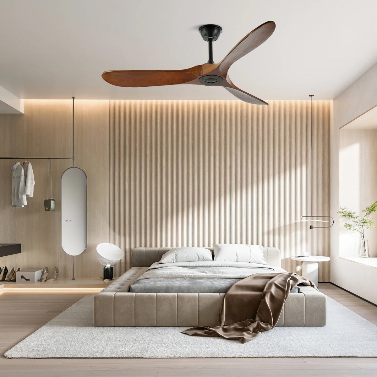 Aviona Ventilador de techo con madera