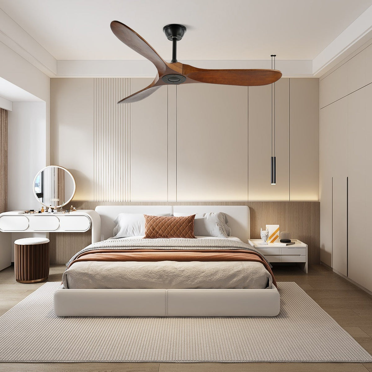 Aviona Ventilador de techo con madera