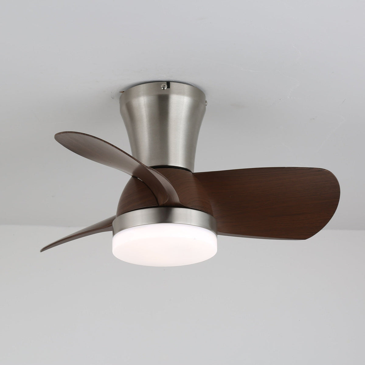 Deynor ventilador de techo con luz moderno de madera
