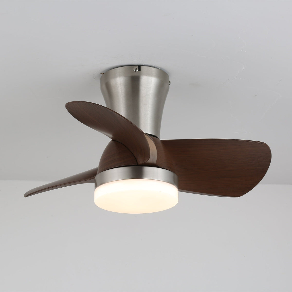 Deynor ventilador de techo con luz moderno de madera
