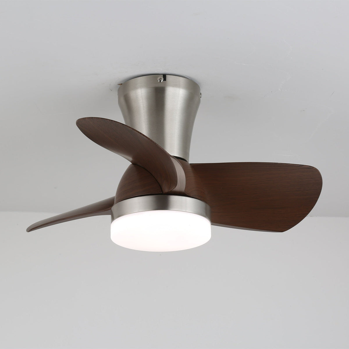 Deynor ventilador de techo con luz moderno de madera