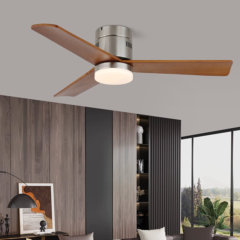 Eris ventilador de techo con luz minimalista de madera