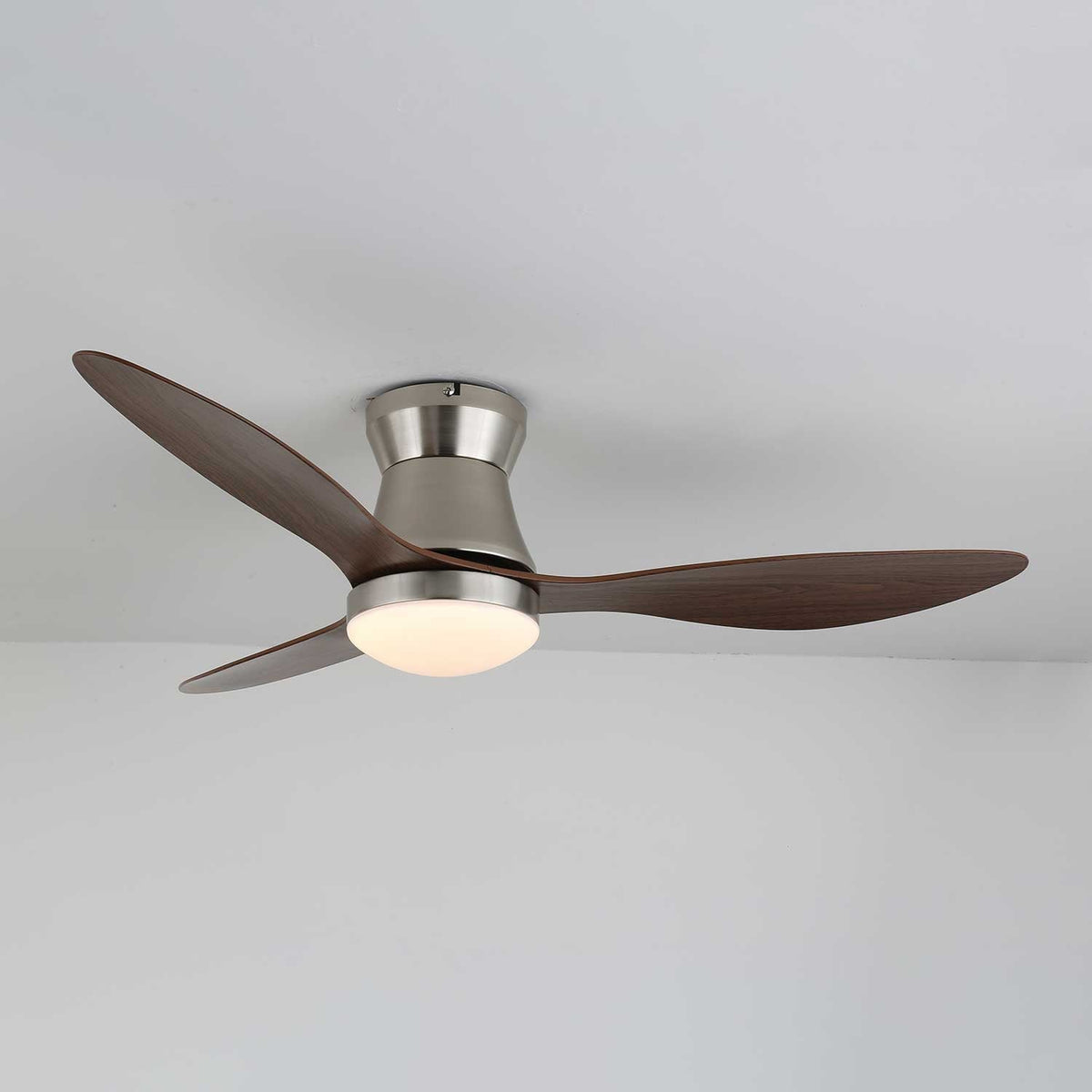 Zerath ventilador de techo con luz moderno de madera