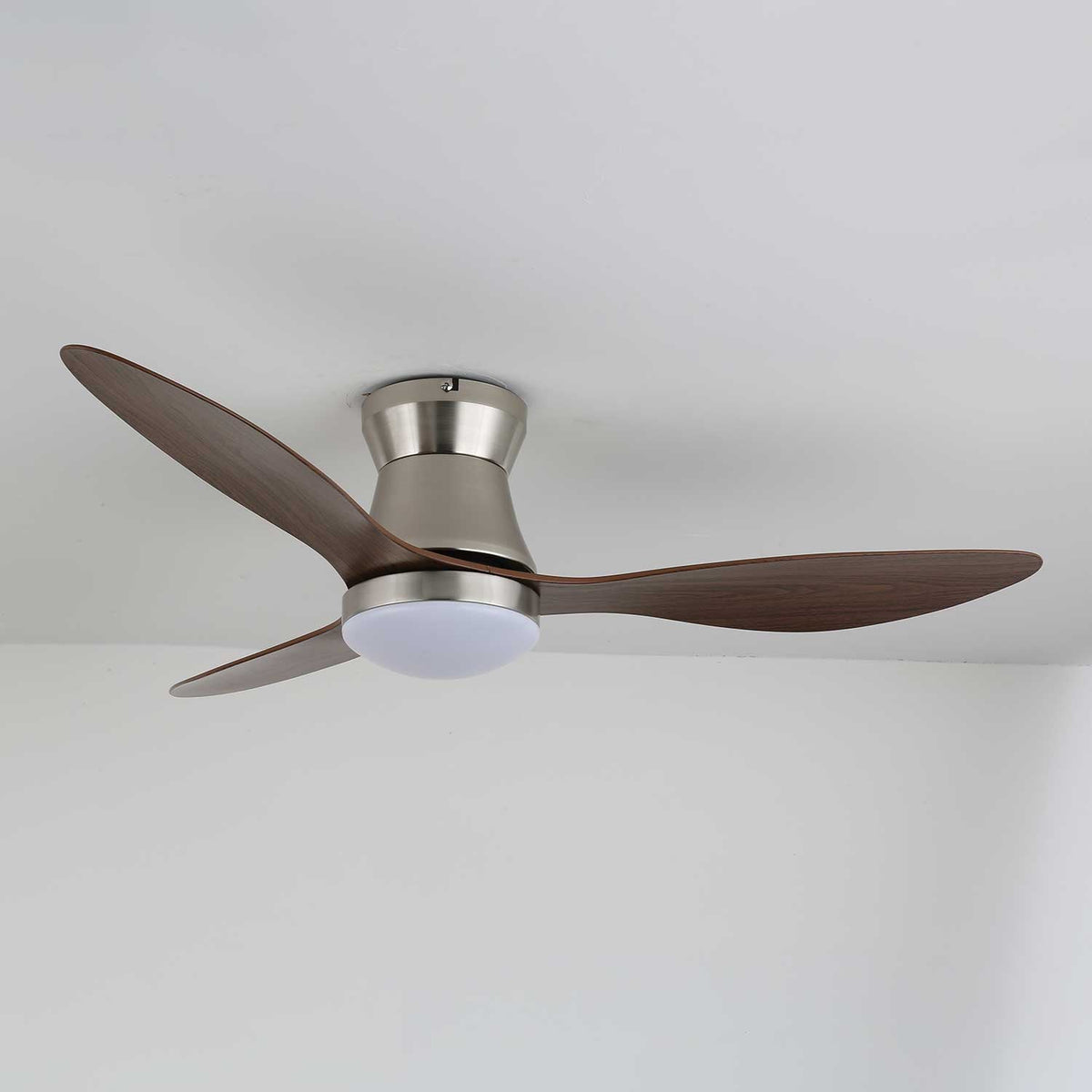 Zerath ventilador de techo con luz moderno de madera