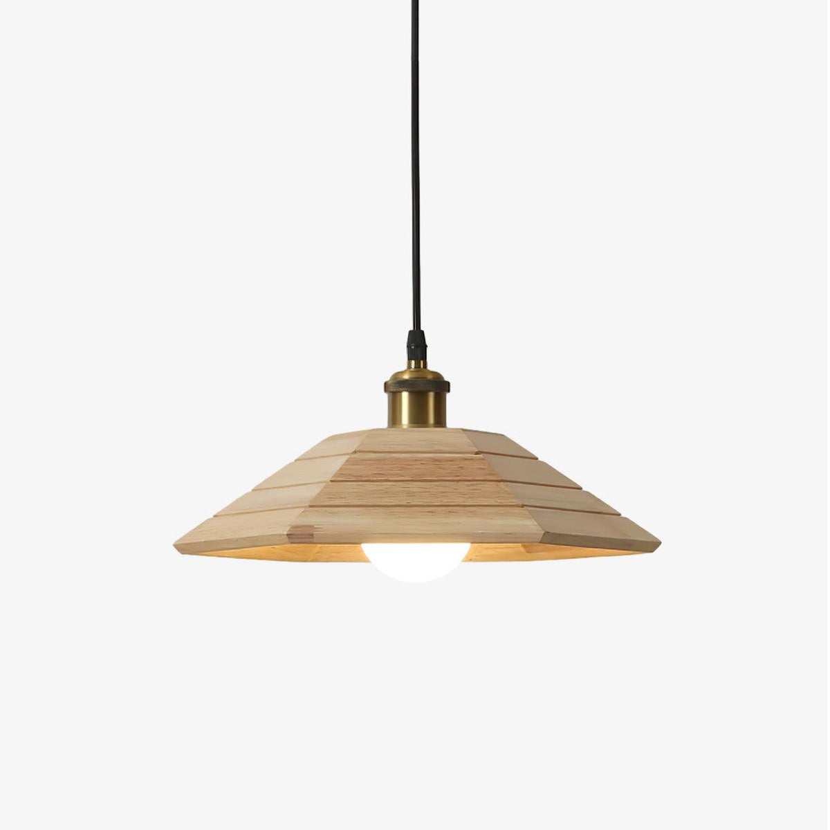 Evys lámpara colgante tradicional de madera