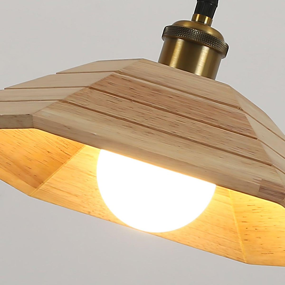 Evys lámpara colgante tradicional de madera