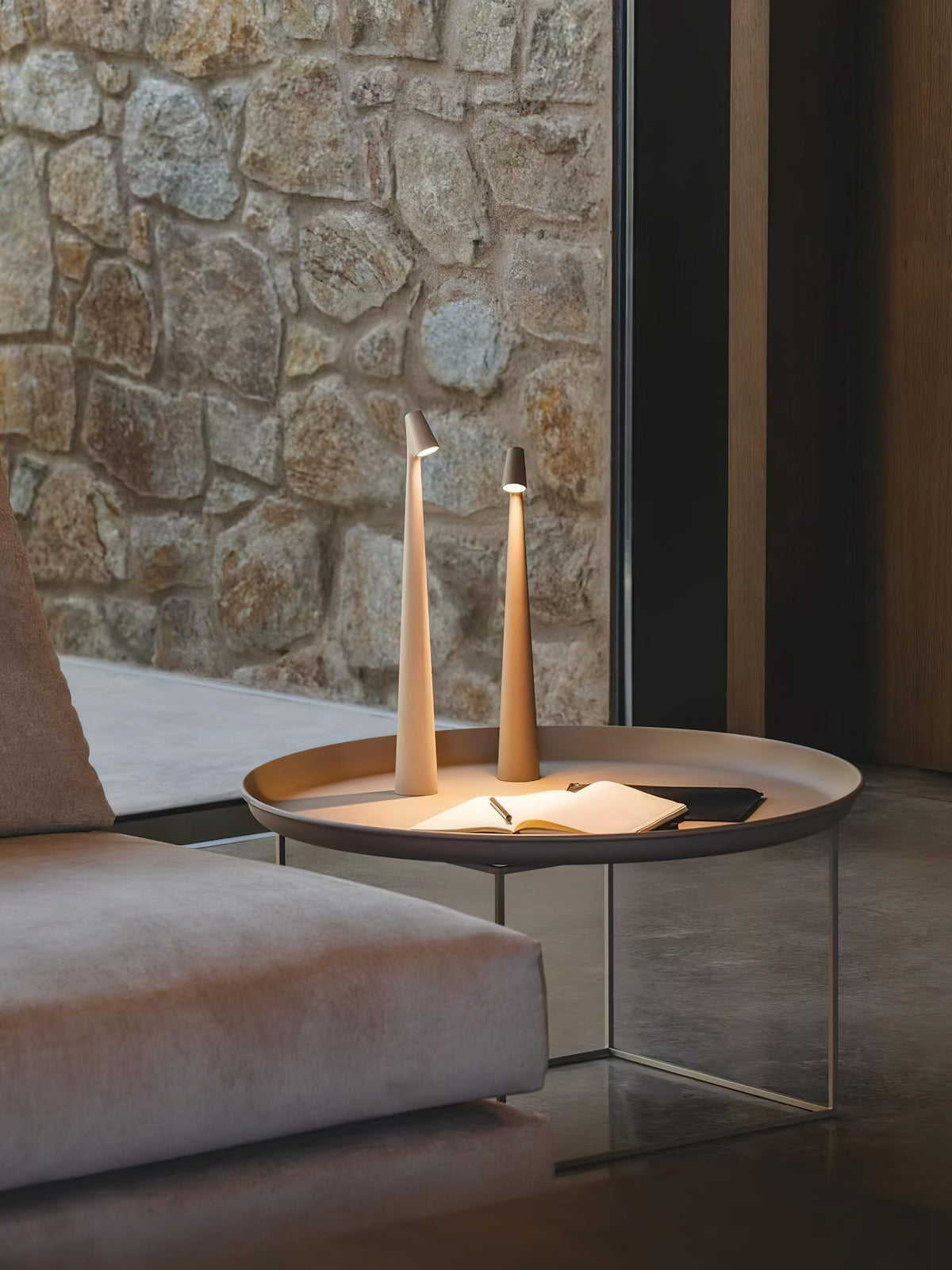 Nirerora lámpara de mesa de acrílico minimalista