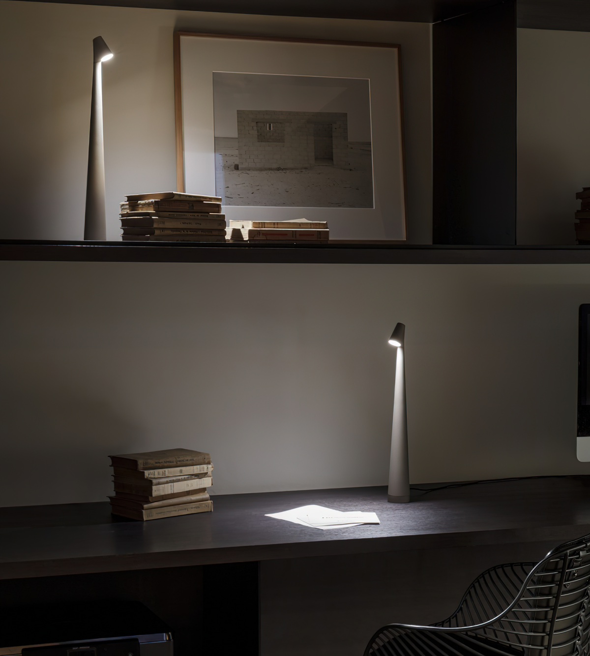Nirerora lámpara de mesa de acrílico minimalista