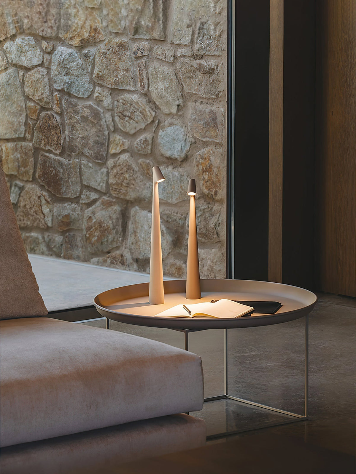 Nirerora lámpara de mesa de acrílico minimalista