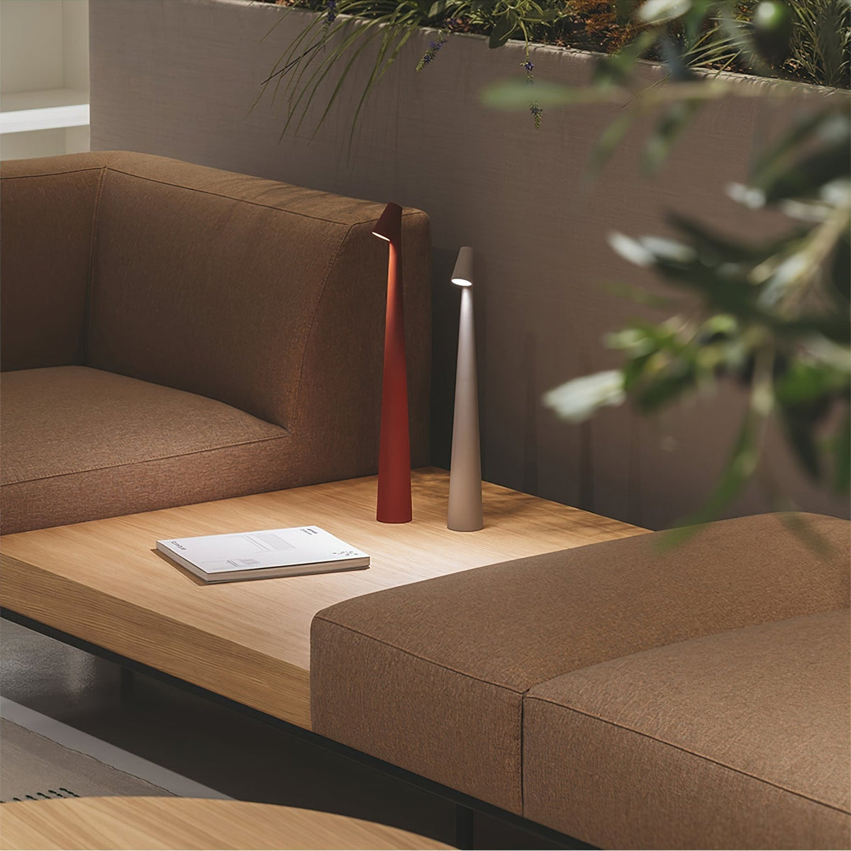 Nirerora lámpara de mesa de acrílico minimalista