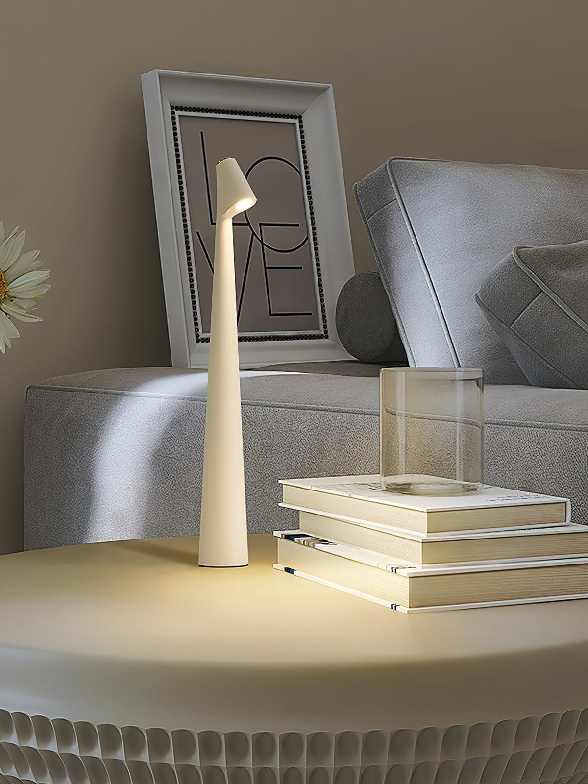 Nirerora lámpara de mesa de acrílico minimalista