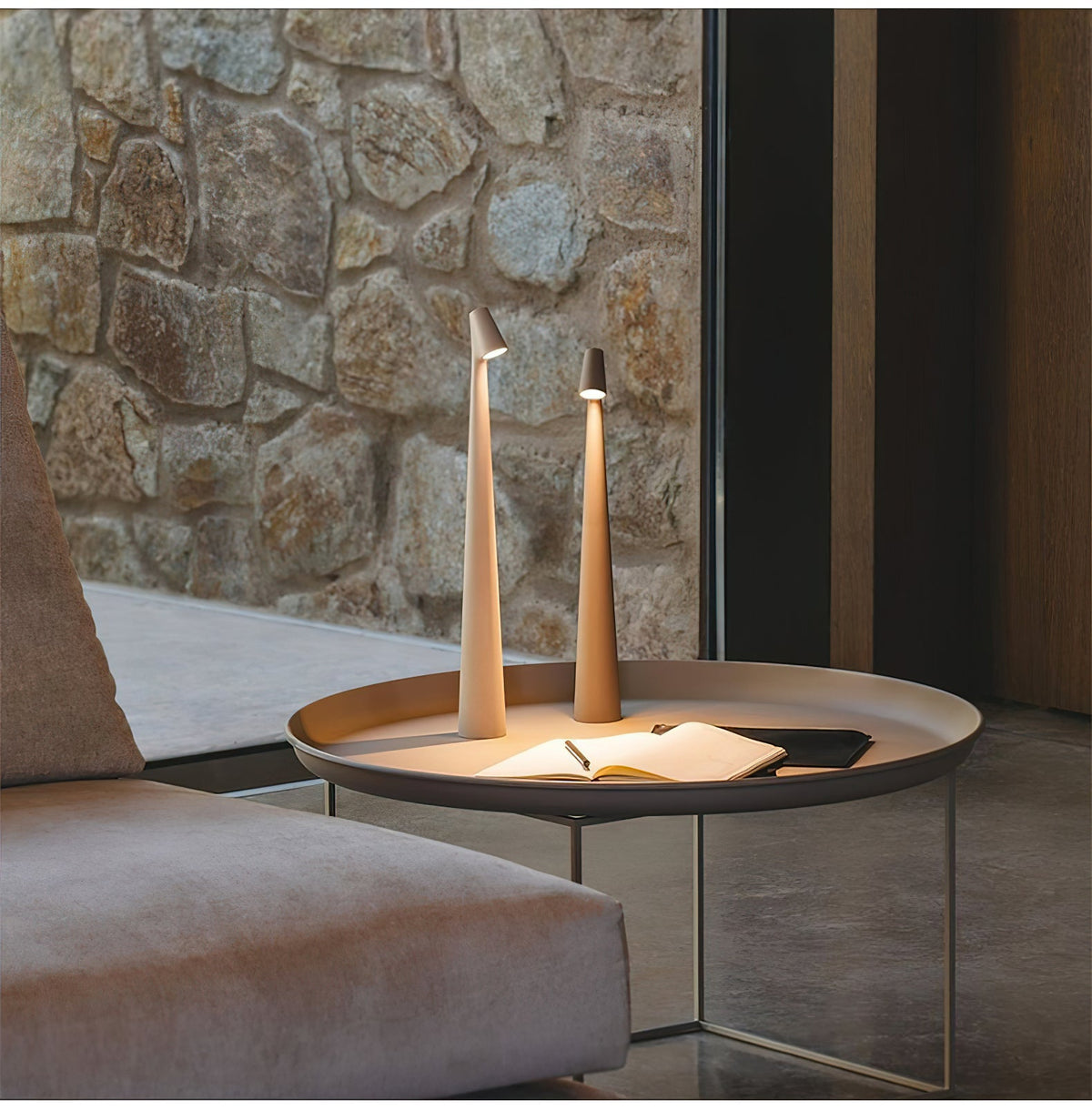 Nirerora lámpara de mesa de acrílico minimalista