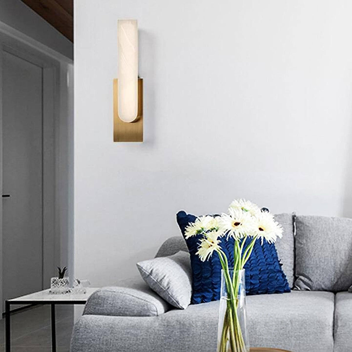 Agatha aplique de pared en forma de U con LED