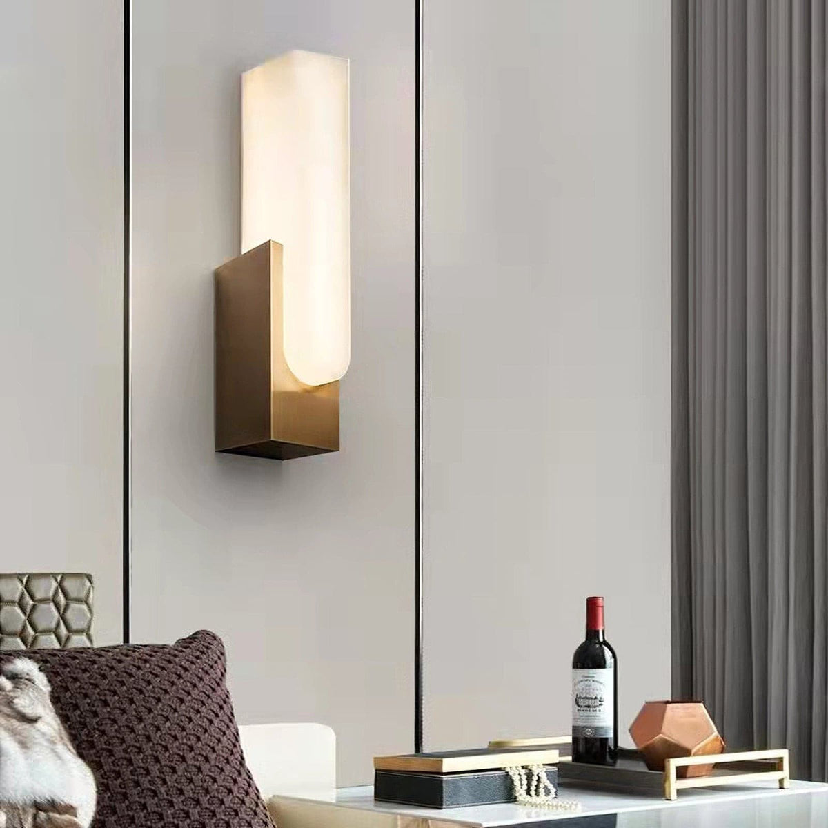 Agatha aplique de pared en forma de U con LED