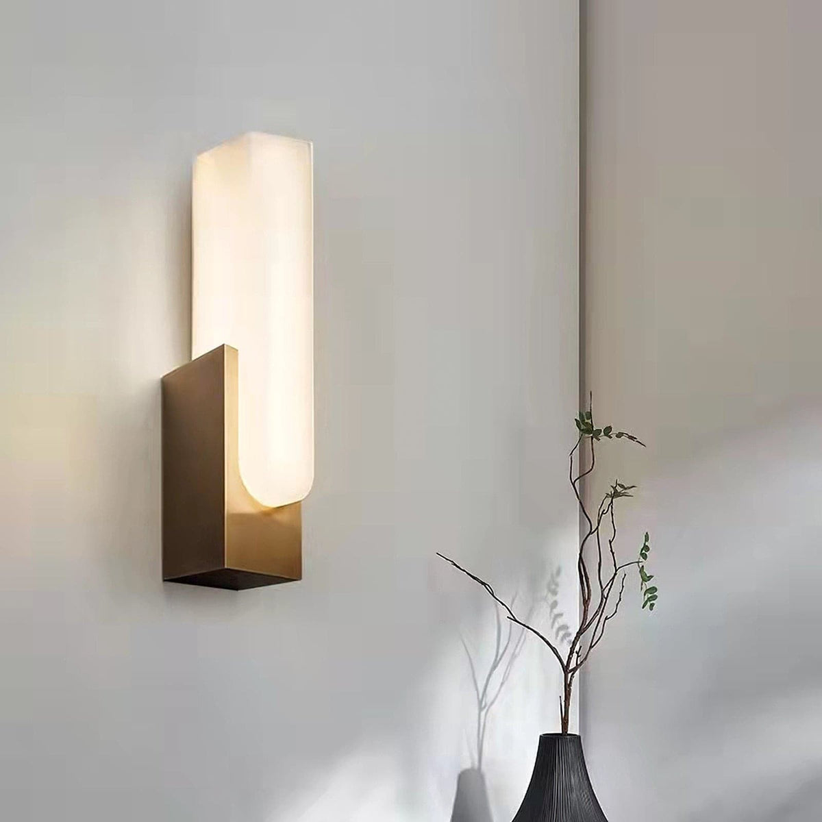 Agatha aplique de pared en forma de U con LED