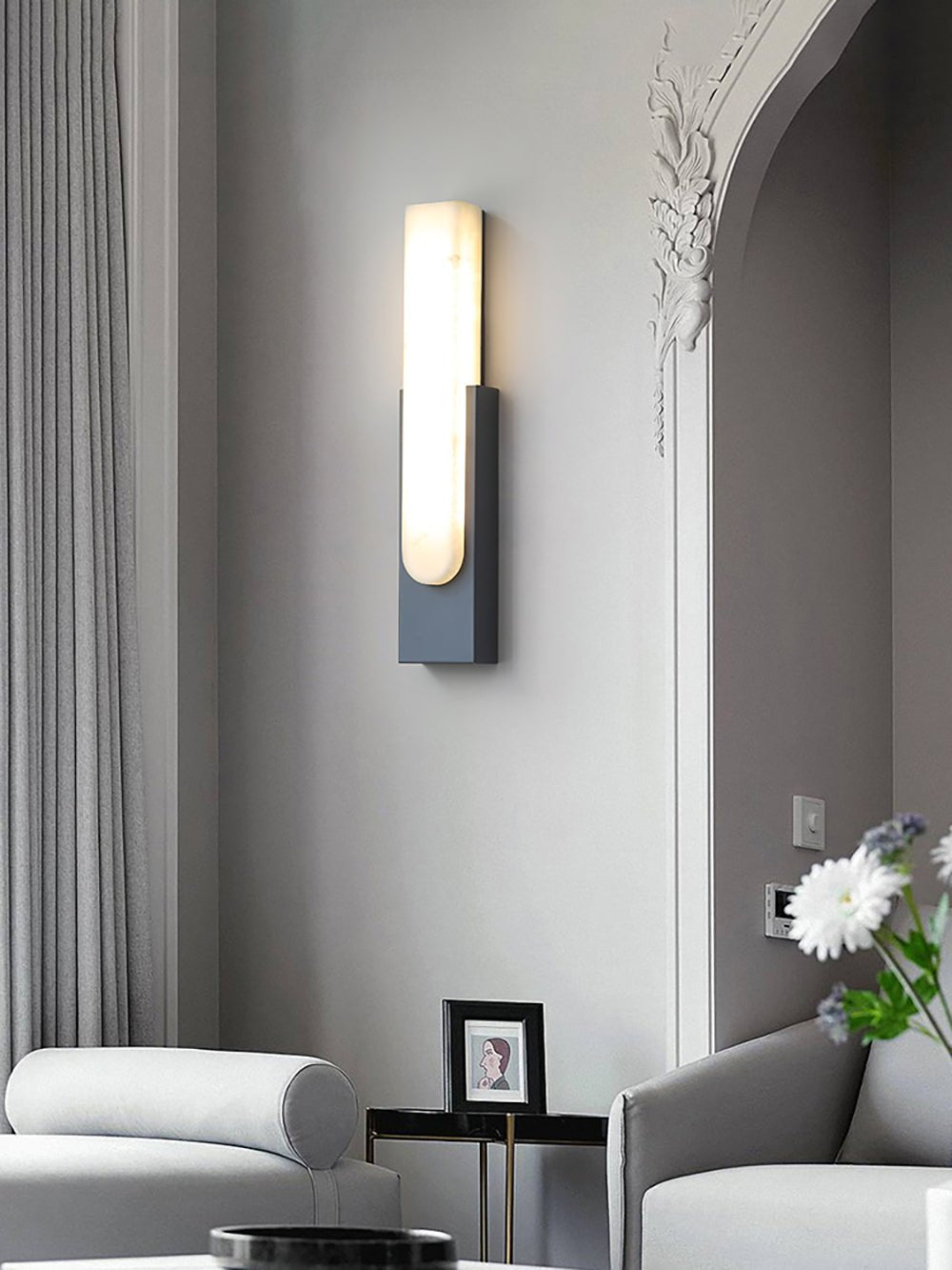 Xaldy aplique de pared alabastro
