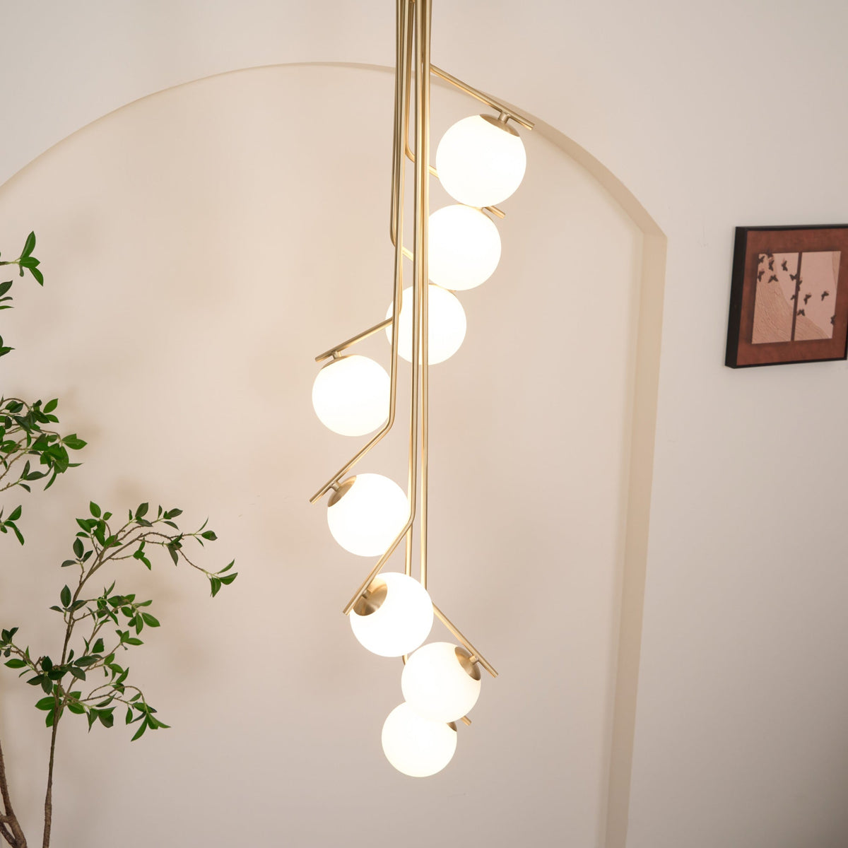Ageet lámpara colgante moderna minimalista de vidrio