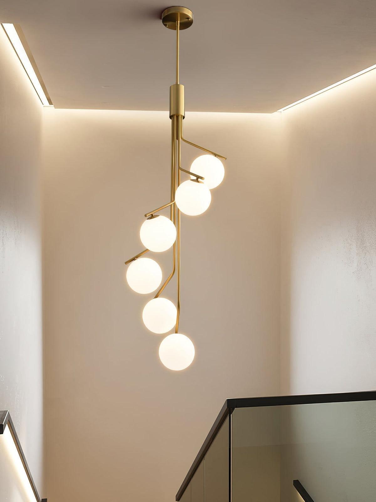 Ageet lámpara colgante moderna minimalista de vidrio