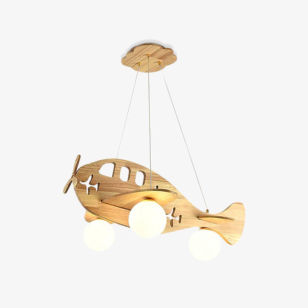 Aldenine lámpara colgante artística de madera