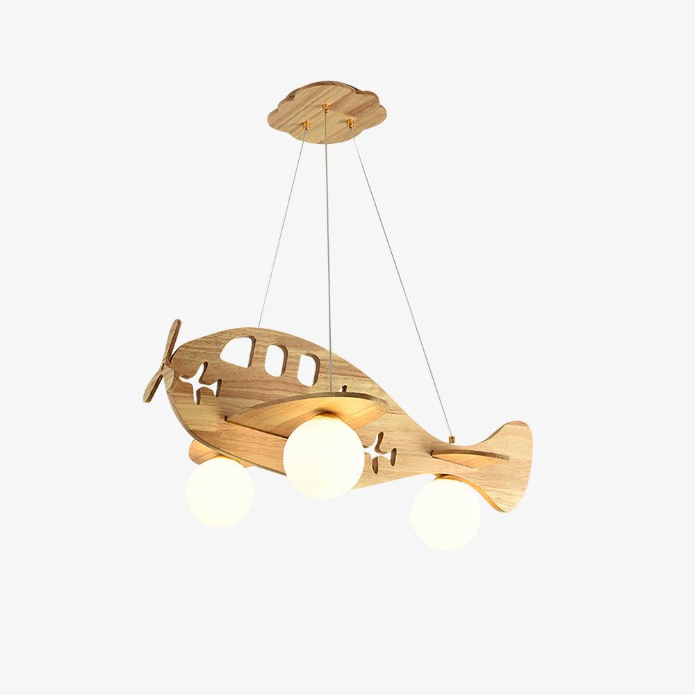 Aldenine lámpara colgante artística de madera