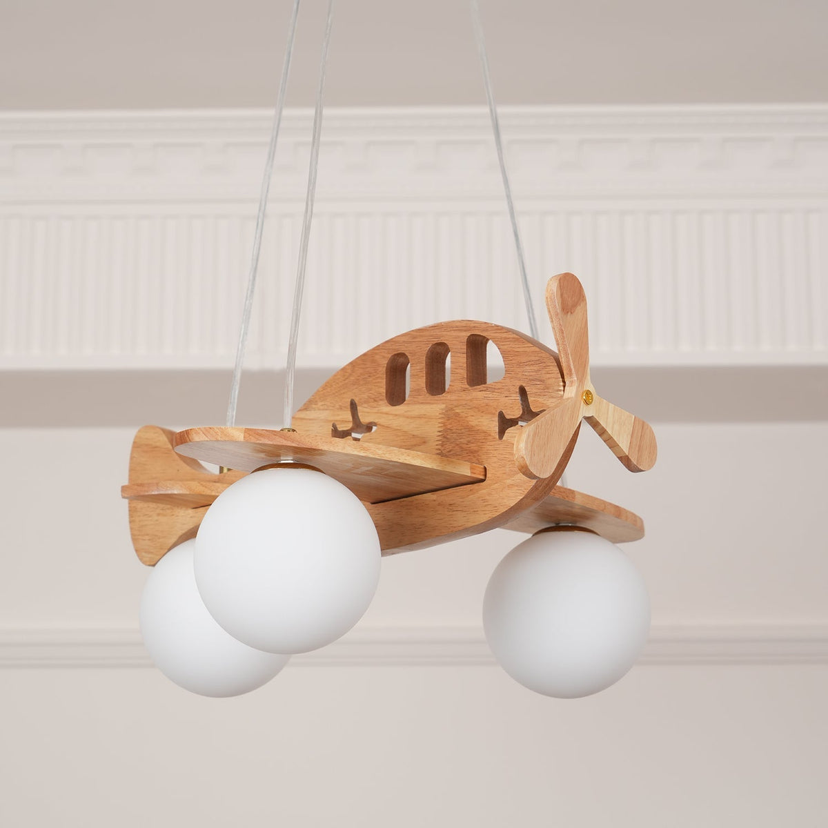 Aldenine lámpara colgante artística de madera