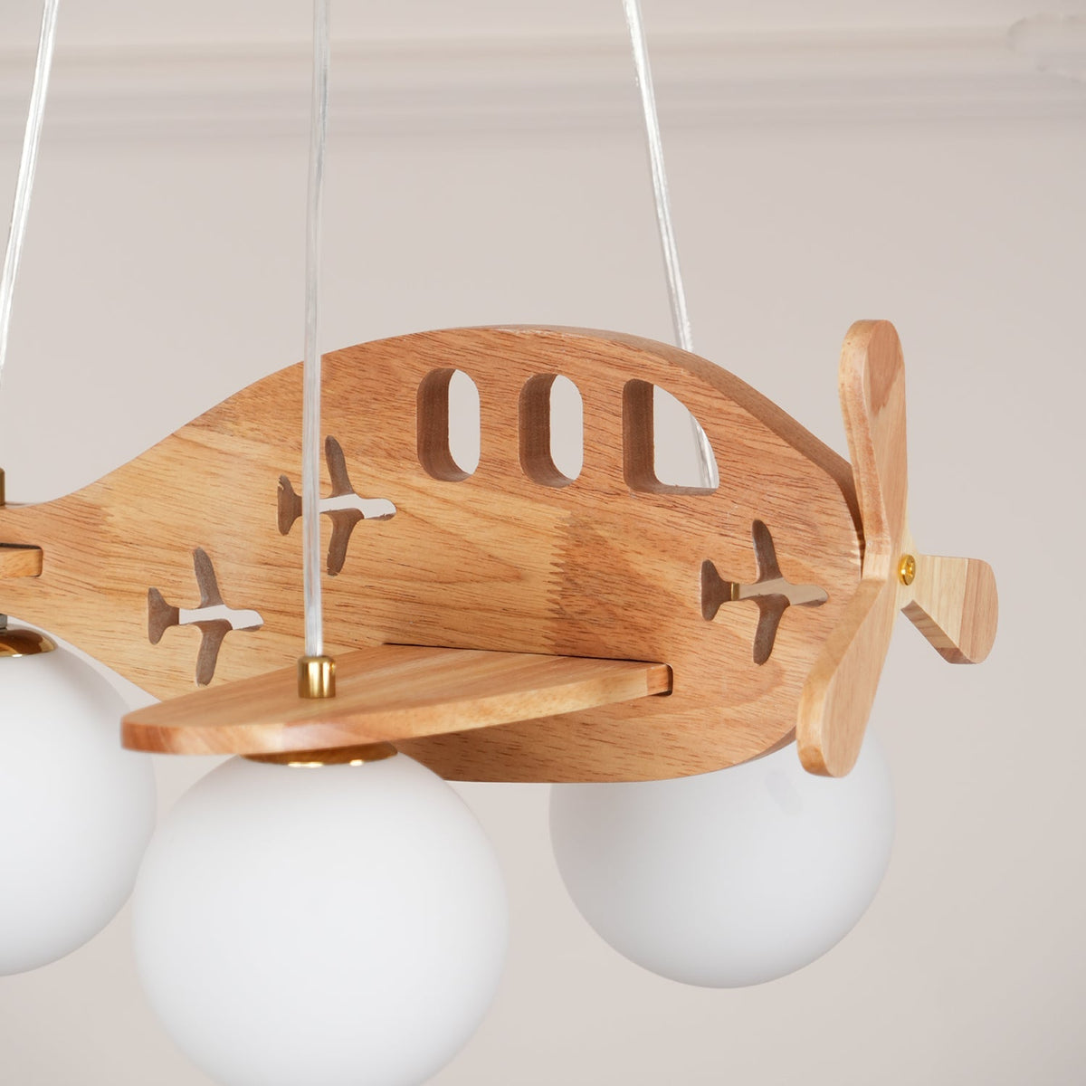 Aldenine lámpara colgante artística de madera