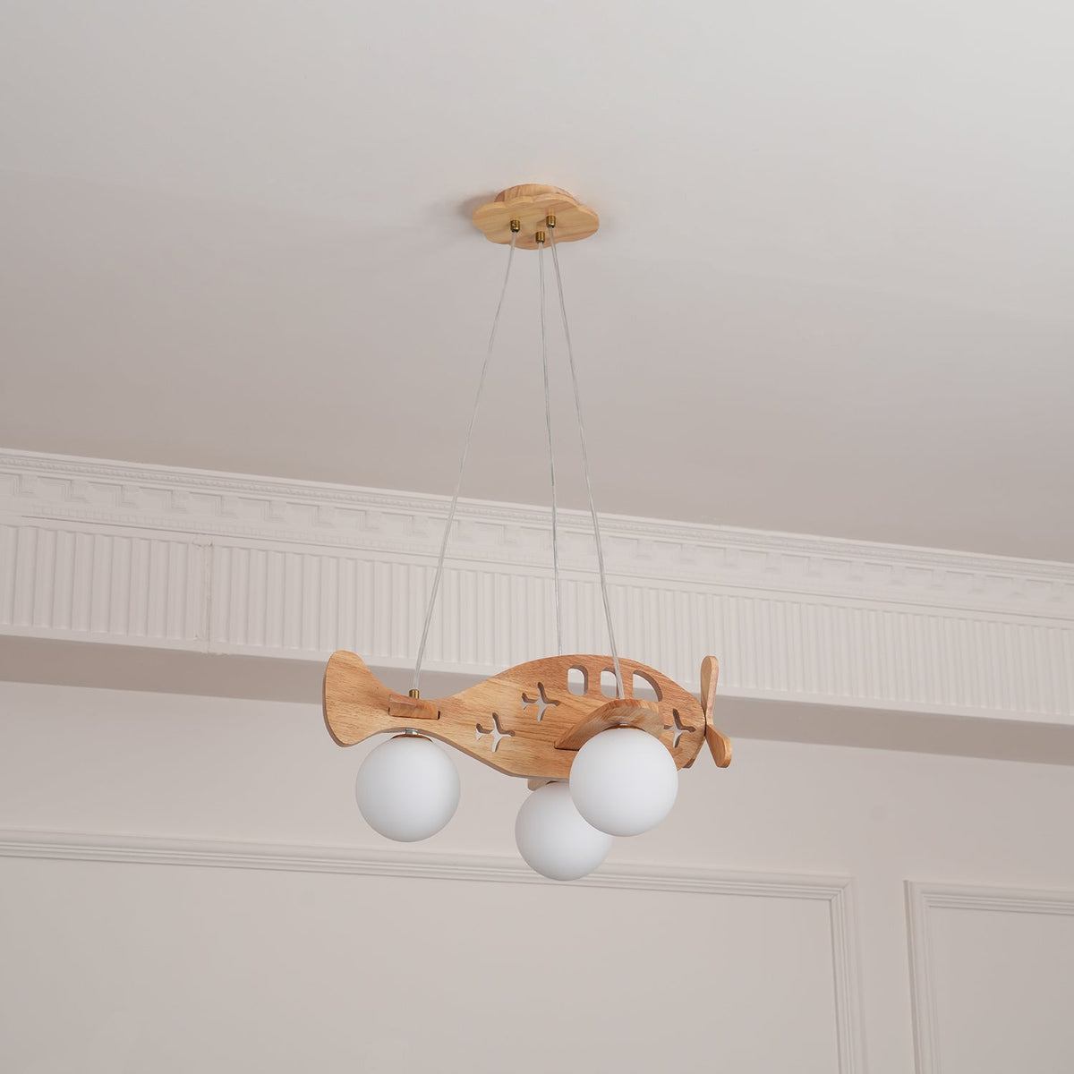 Aldenine lámpara colgante artística de madera