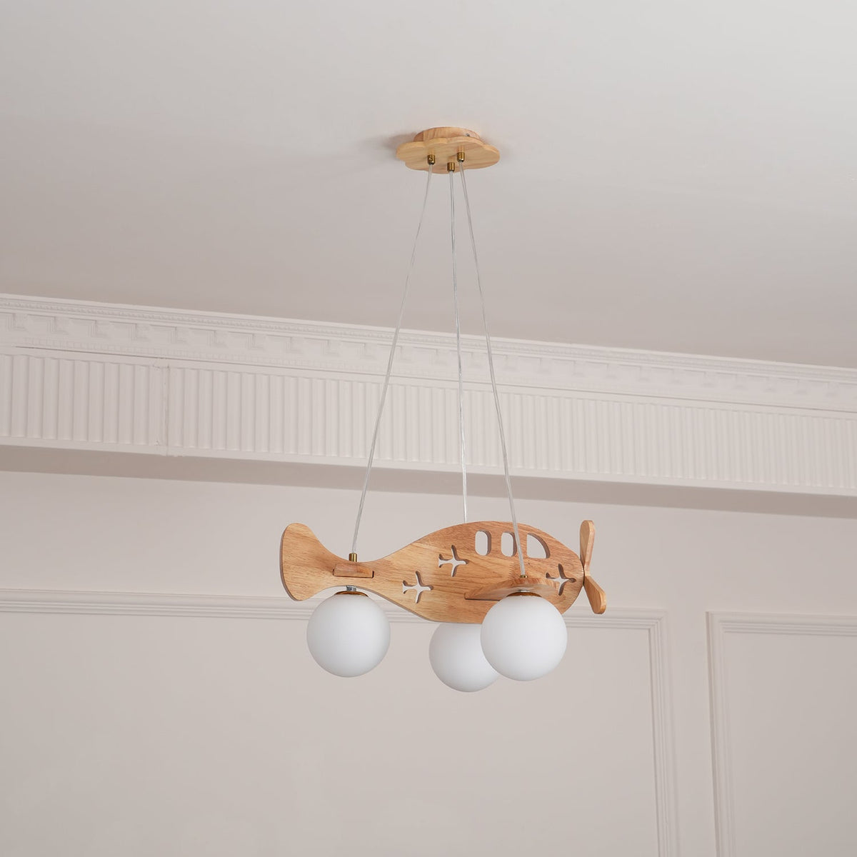 Aldenine lámpara colgante artística de madera