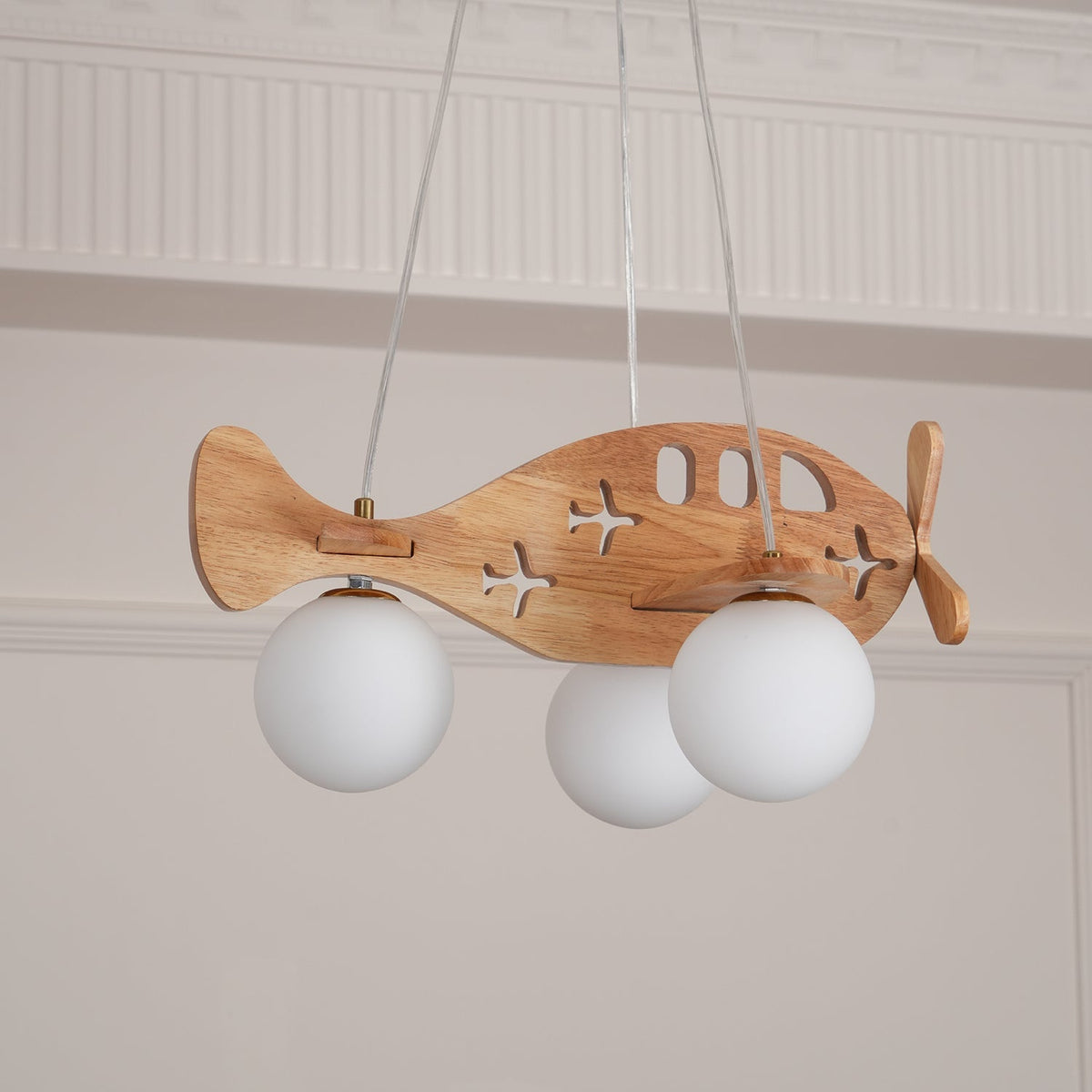 Aldenine lámpara colgante artística de madera