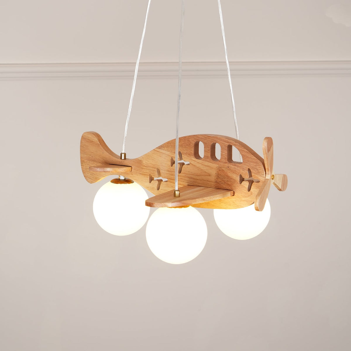 Aldenine lámpara colgante artística de madera