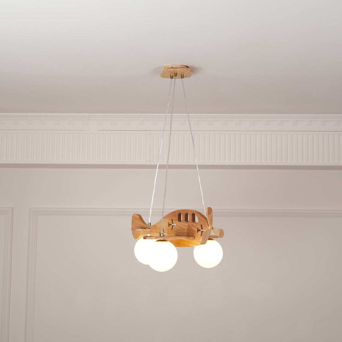 Aldenine lámpara colgante artística de madera