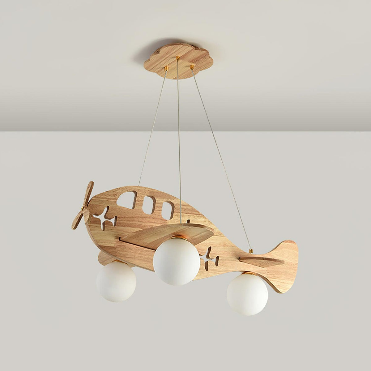 Aldenine lámpara colgante artística de madera
