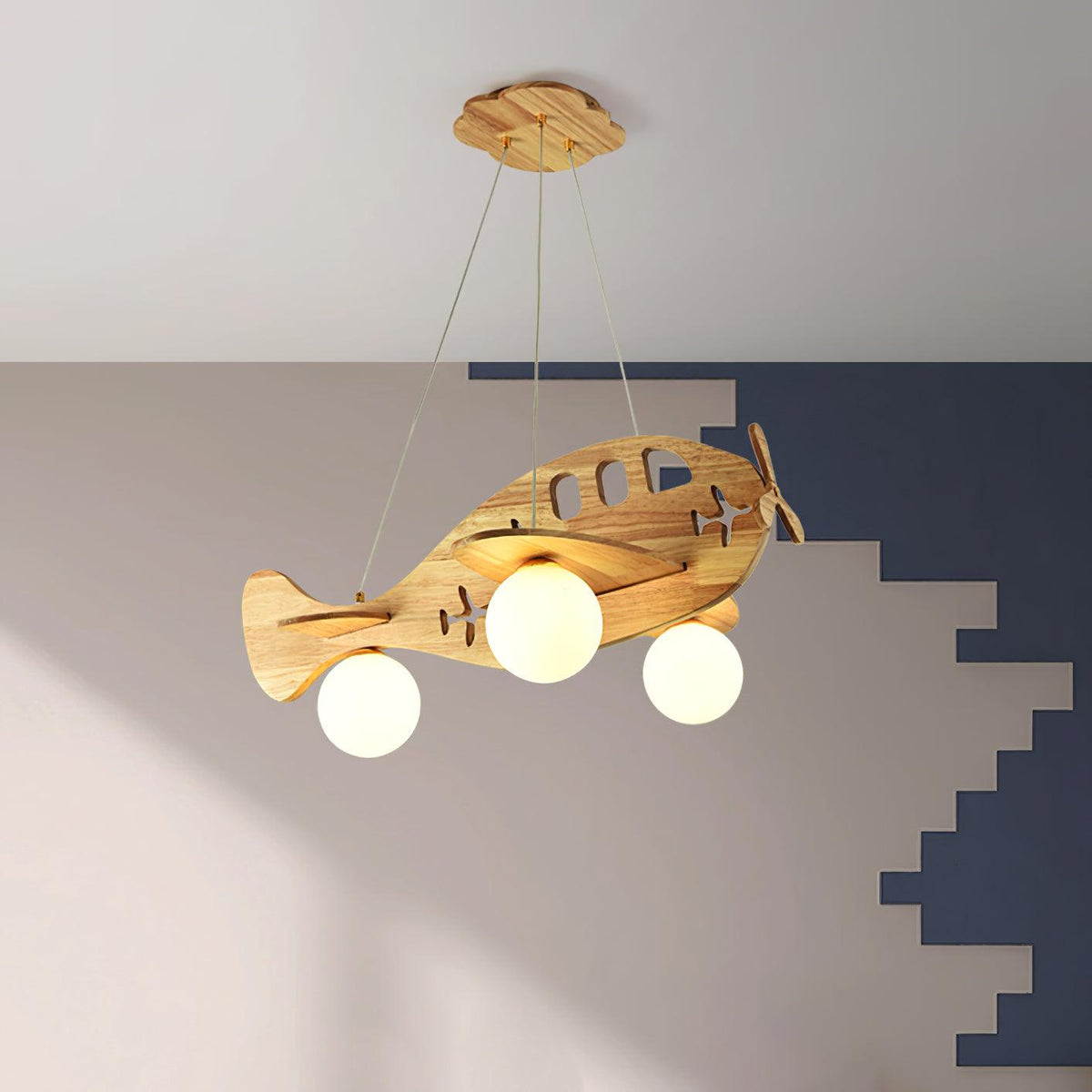 Aldenine lámpara colgante artística de madera