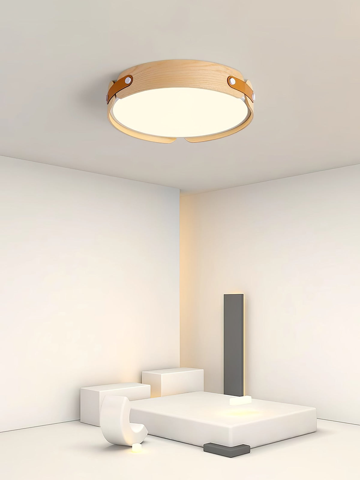 Edan lámpara de techo moderna minimalista de madera