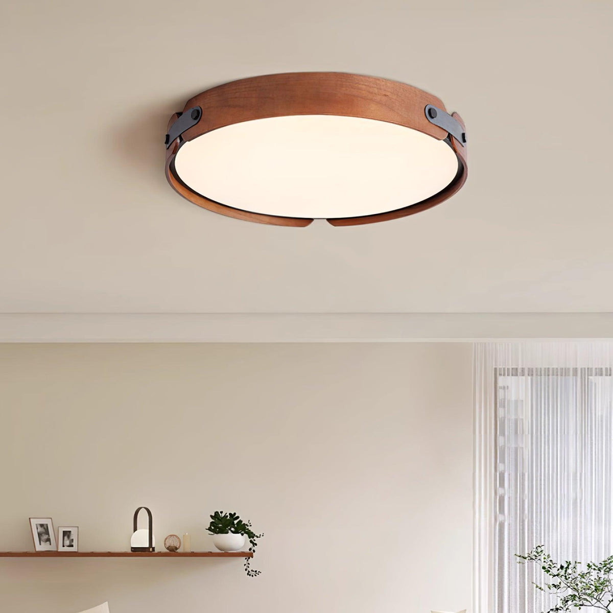 Edan lámpara de techo moderna minimalista de madera