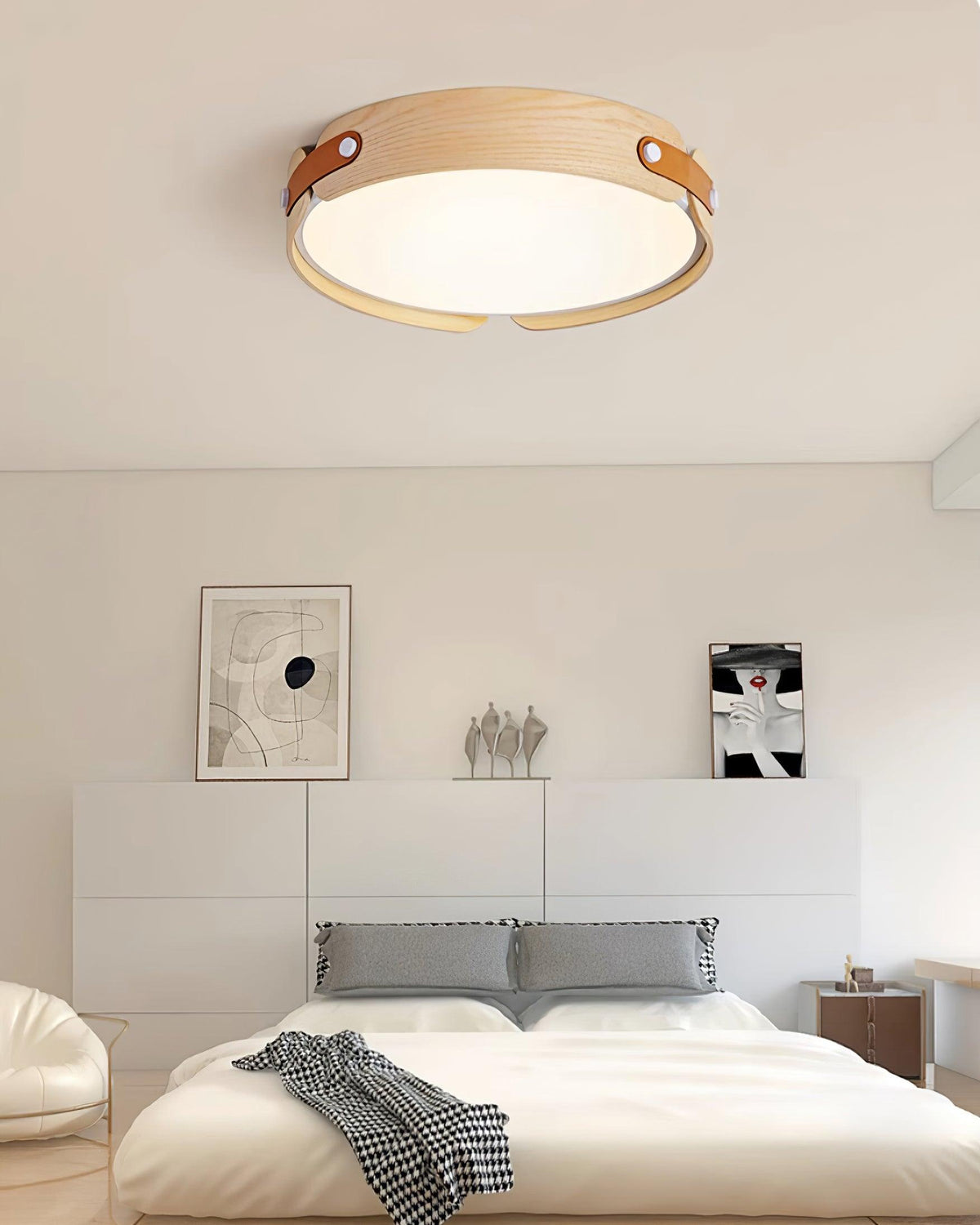 Edan lámpara de techo moderna minimalista de madera