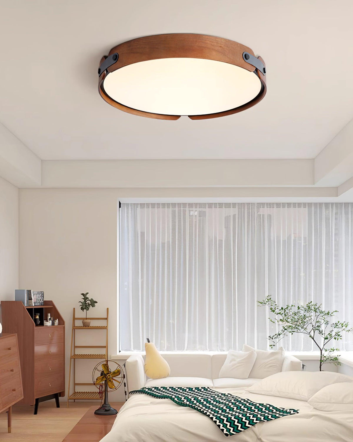 Edan lámpara de techo moderna minimalista de madera