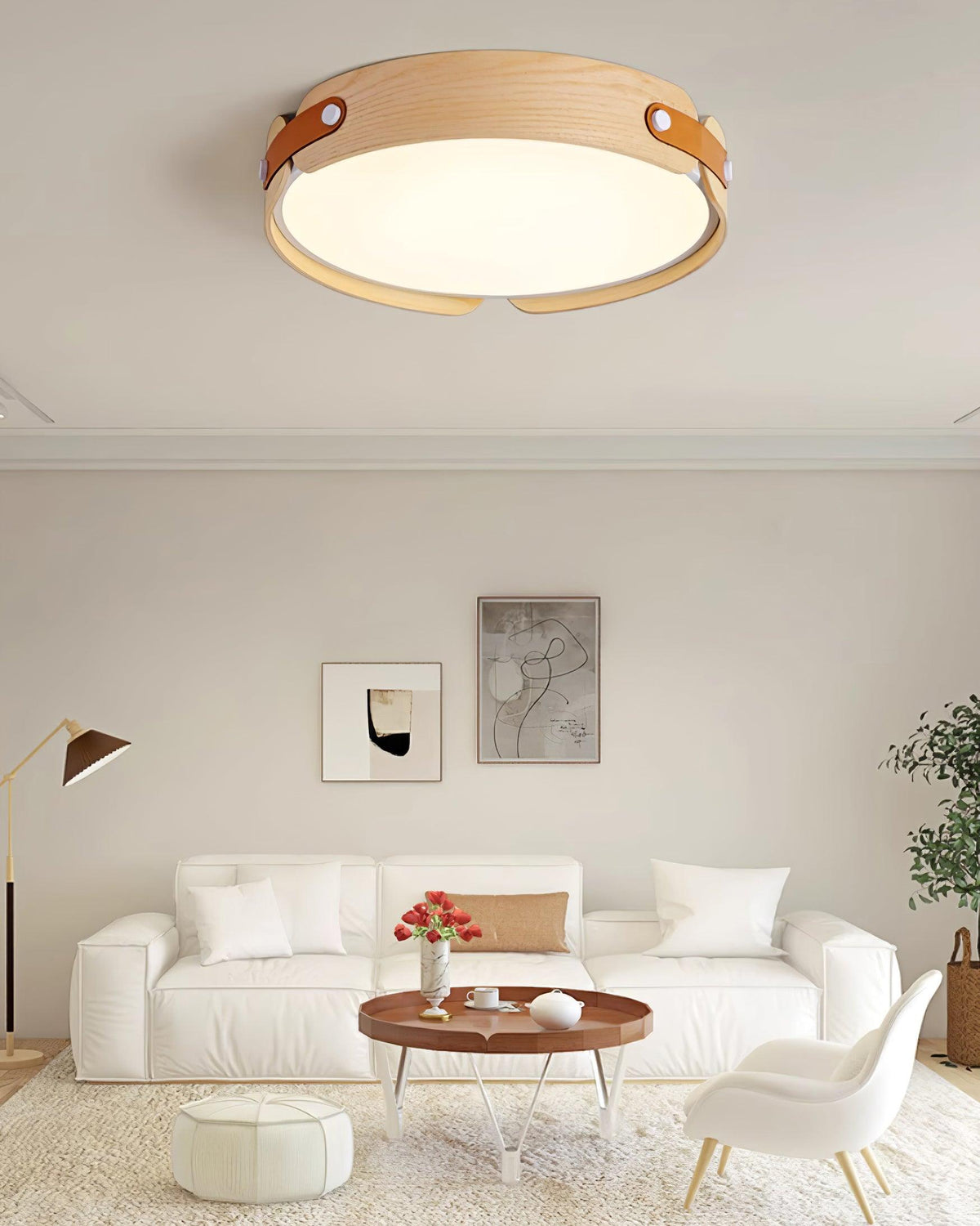 Edan lámpara de techo moderna minimalista de madera
