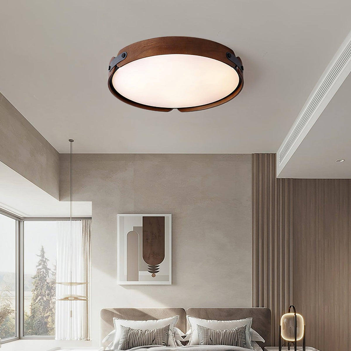 Edan lámpara de techo moderna minimalista de madera
