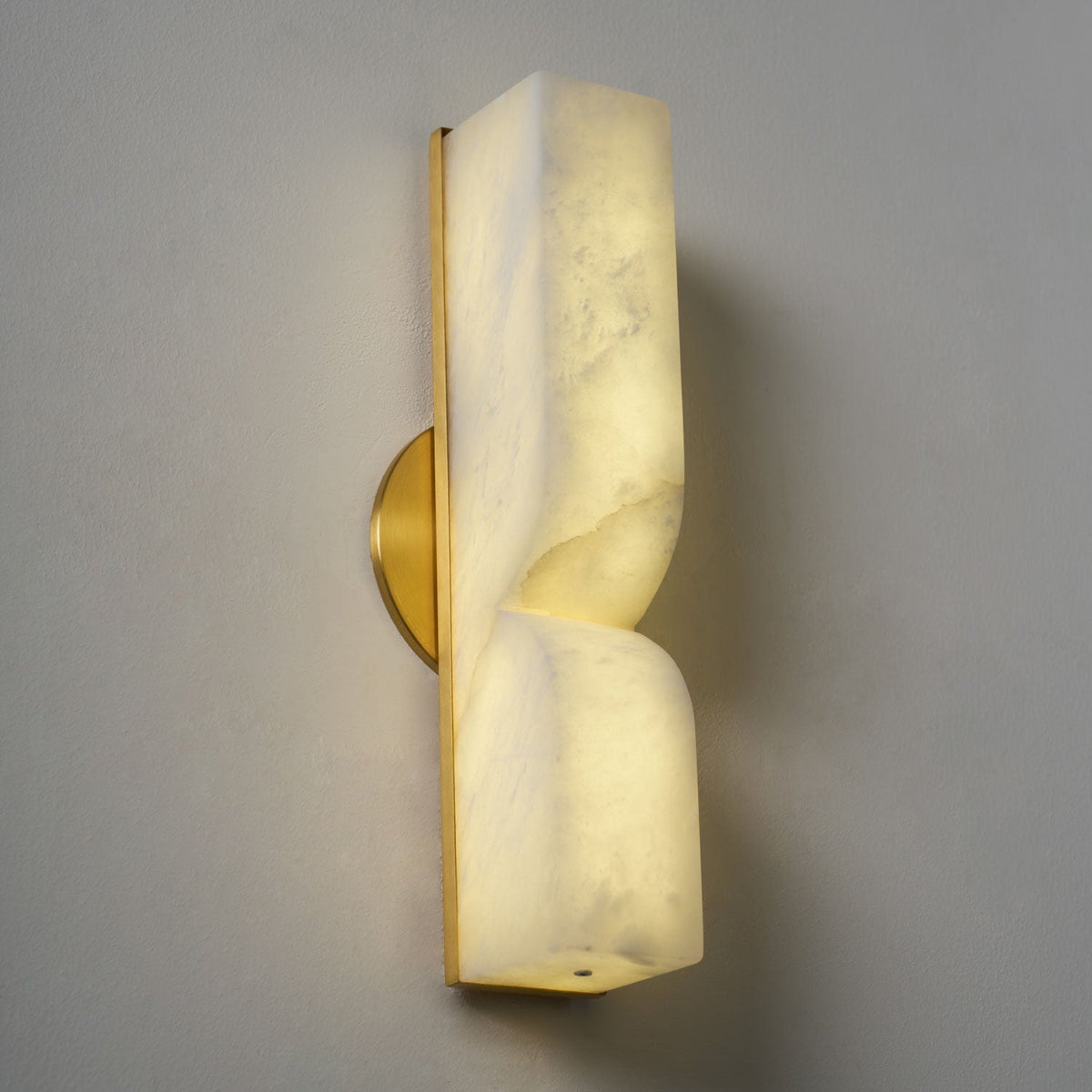 Niveelle aplique de pared rectangular de alabastro