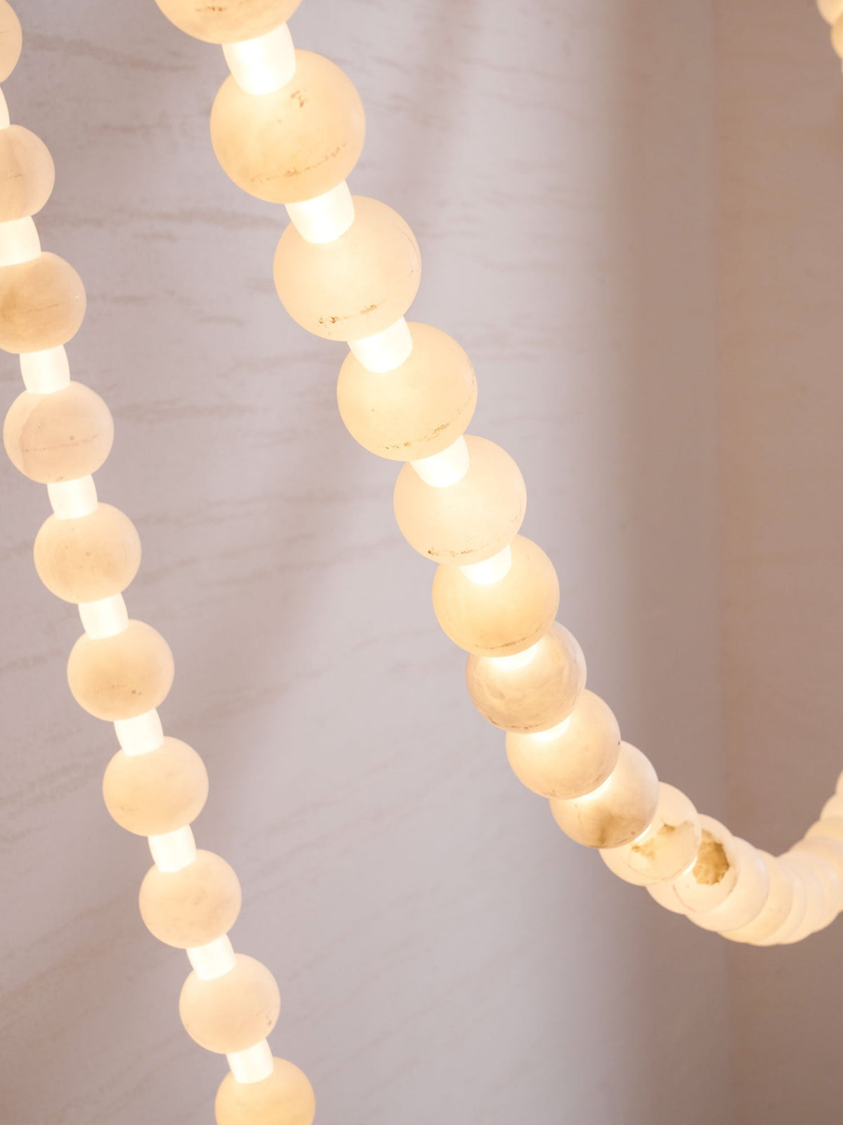 Grempt alabastro Pearl Necklace lámpara de araña