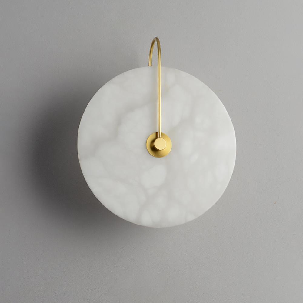 Albeenne aplique de pared con globo de alabastro
