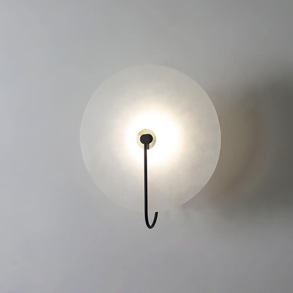 Albeenne aplique de pared con globo de alabastro