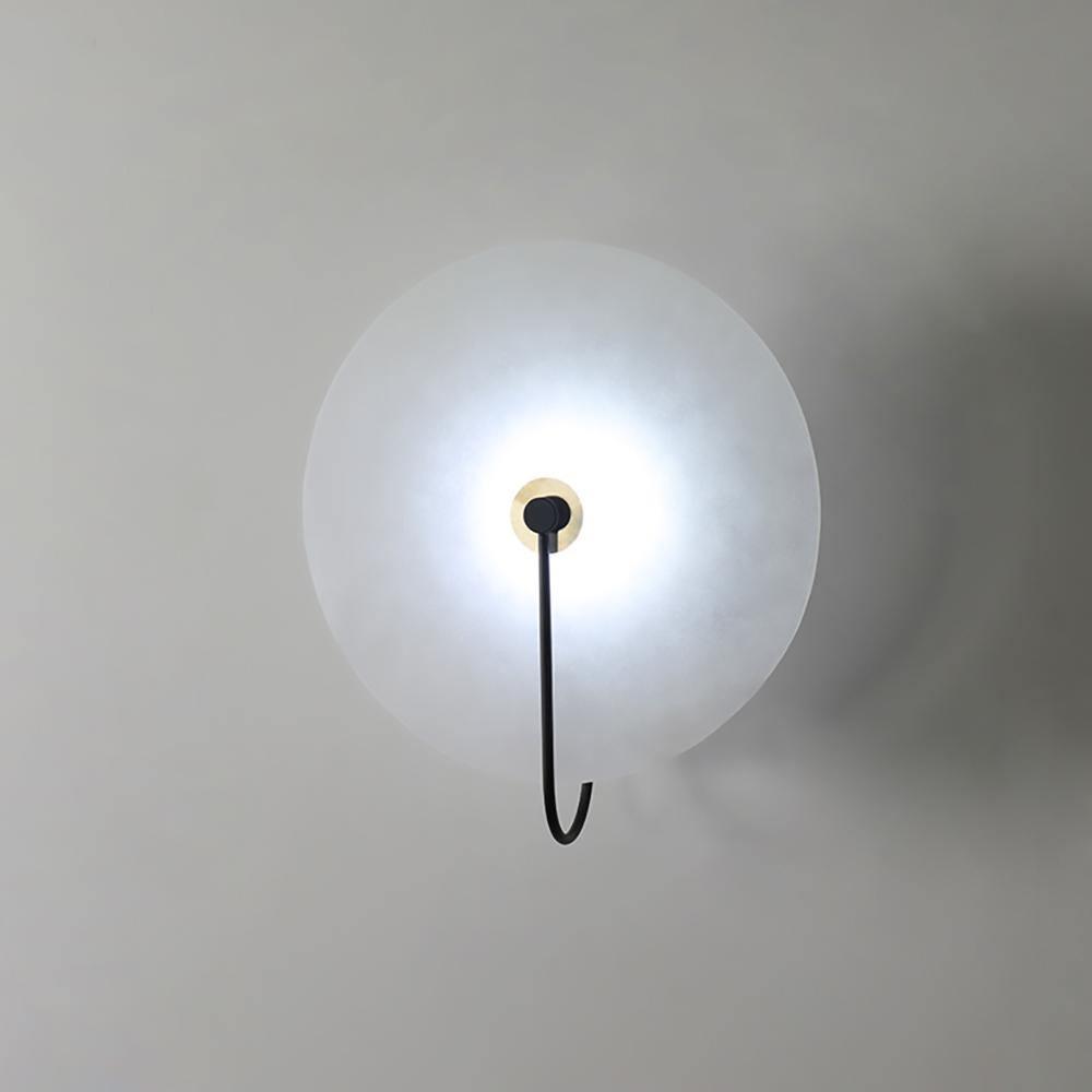 Albeenne aplique de pared con globo de alabastro