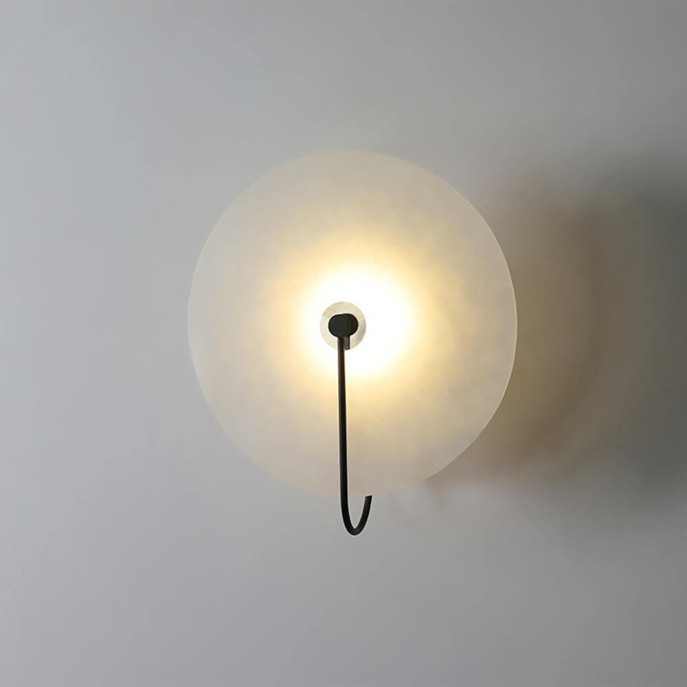 Albeenne aplique de pared con globo de alabastro
